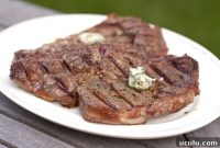 Cilantro Lemon Butter Ribeye Steak Recipe