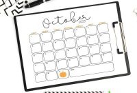 5 Free Printable Halloween Calendar Templates to Download