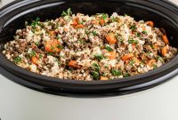 Slow Cooker Ground Beef and Carrot Stew