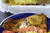 Moroccan-Spiced Baked Salmon with Citrus and Herbs