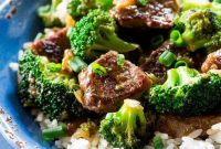 Beef and Broccoli Stir-Fry with Garlic Ginger Sauce