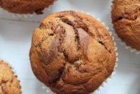 Gluten-Free Banana Muffin Recipe with Nutella Swirl