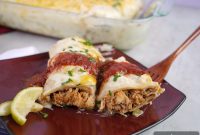 Creamy Green Chile Chicken Enchiladas (Slow Cooker or Baked)