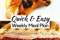 August 8 Weekly Meal Plan: Simple Recipes & Shopping List