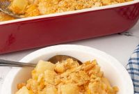 Paula Deen Pineapple Casserole with Cheese Recipe