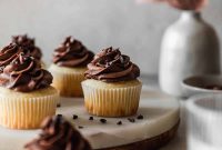 High-Altitude Yellow Cupcakes with Silky Chocolate Buttercream