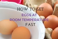 Quick Way to Bring Eggs to Room Temperature Safely