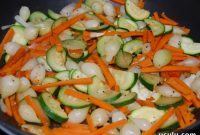 Sautéed Pearl Onions with Carrots & Zucchini for Summer Sides
