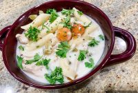 Creamy Slow Cooker Chicken Noodle Soup Recipe
