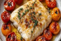 Oven-Roasted Cod with Cherry Tomatoes & Thyme – Simple Weeknight Fish