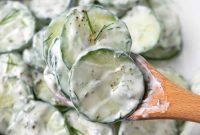 Creamy Greek Yogurt Cucumber Salad with Dill & Lemon