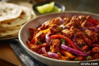 Blackstone Chicken Fajitas Recipe — Juicy Skillet Chicken & Peppers