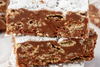 No-Bake Puppy Chow Bars Recipe — Crunchy Peanut Butter Snack