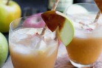 Caramel Apple Cider Cocktail Recipe to Celebrate a 3rd Anniversary