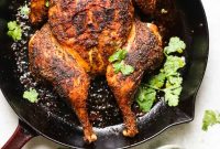 Peruvian Whole Roasted Chicken with Tangy Green Sauce