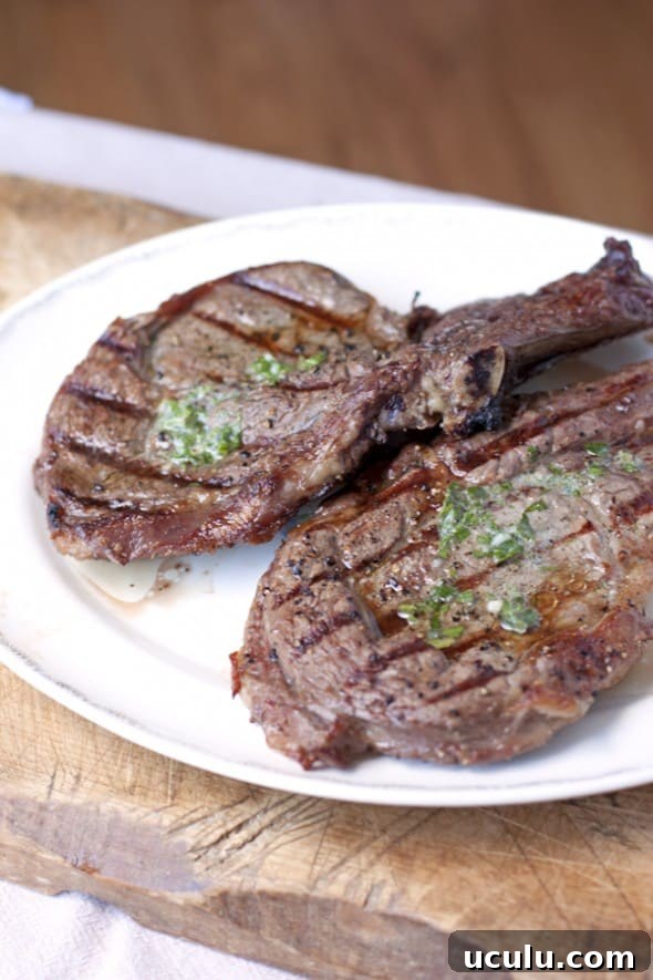Rib-Eye Steak with Herb Butter