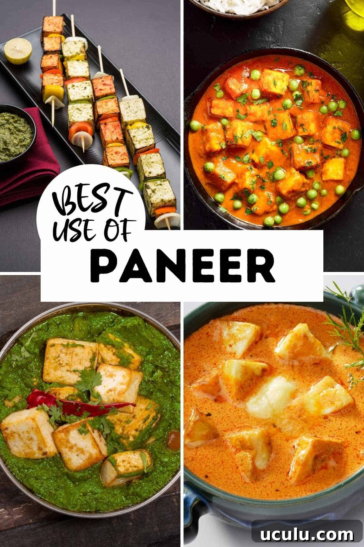 different ways of using paneer in recipes