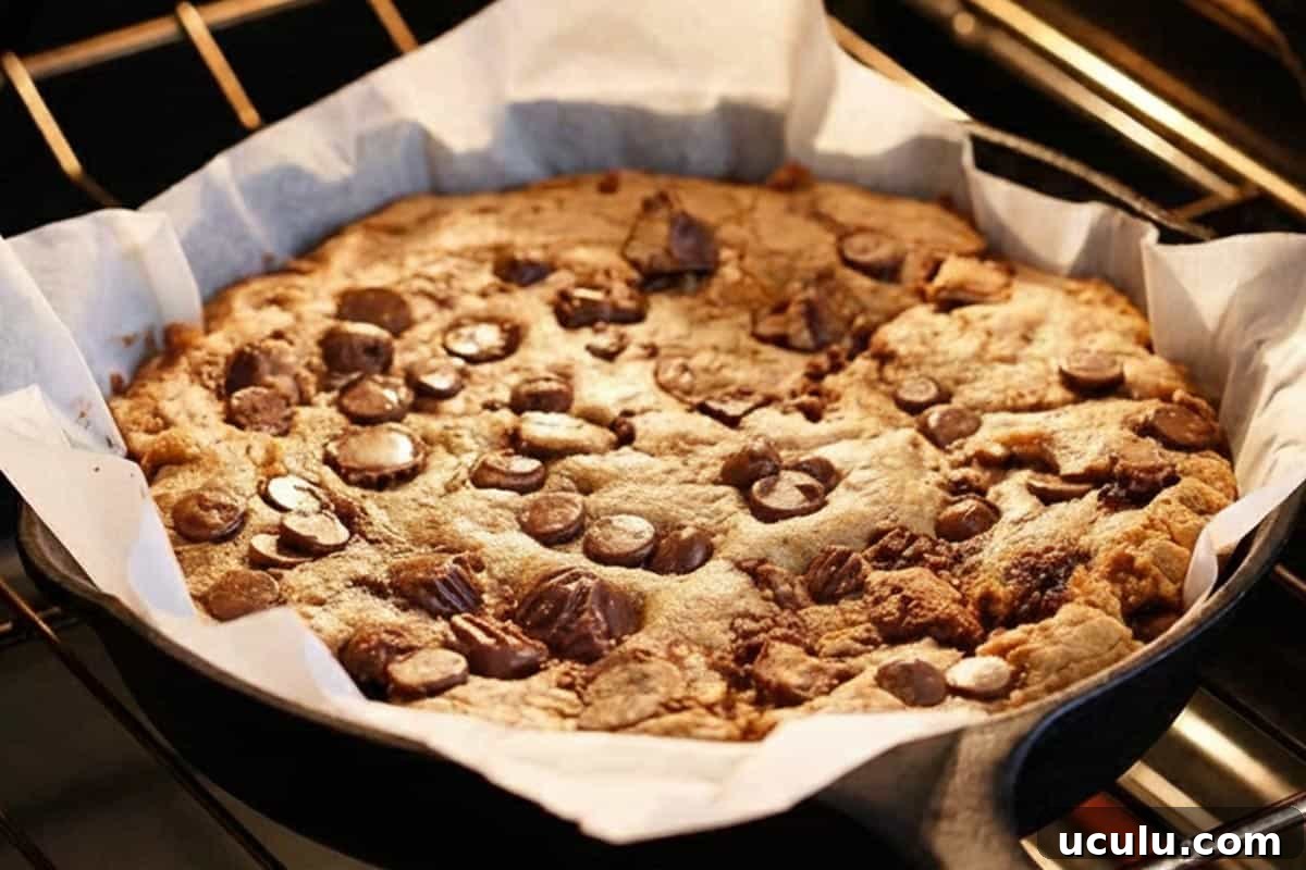 Baking the cookie.