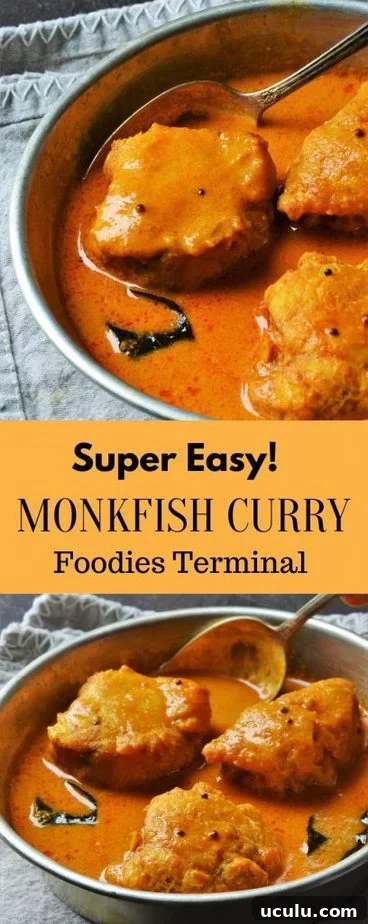 Monkfish curry with coconut milk