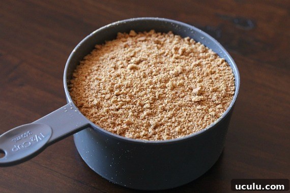 Crushed Graham Crackers for S'mores Cookie