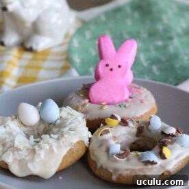 Easter donut decorating