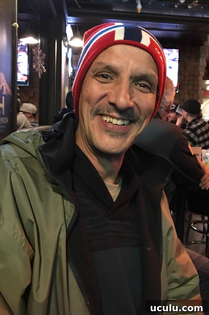 A smiling man