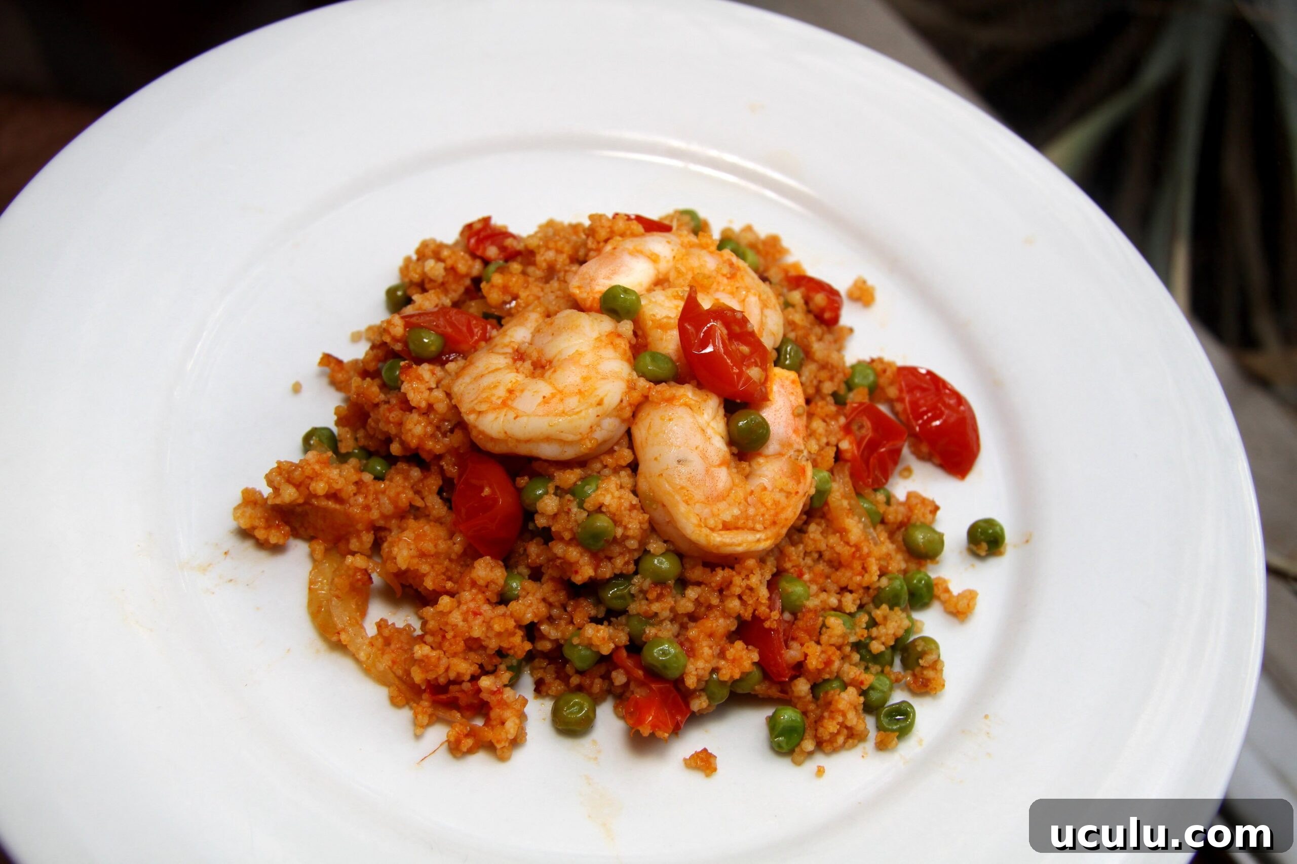 Coconut Curry Shrimps and Couscous