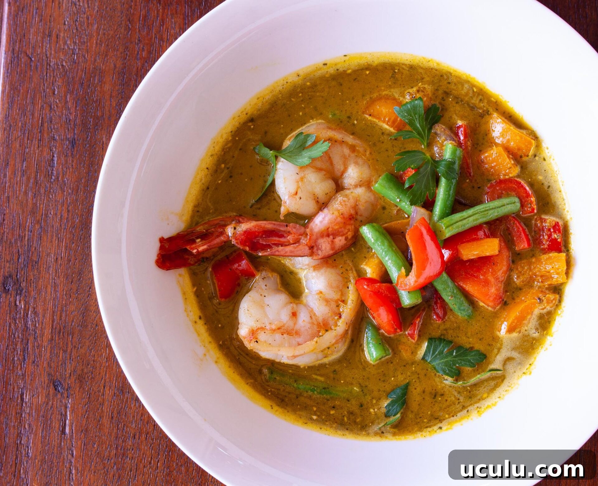 Prawns With Carrot-Ginger Coconut Sauce