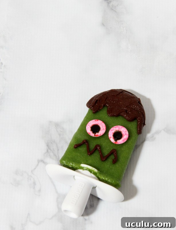 Green Smoothie Monster Popsicles