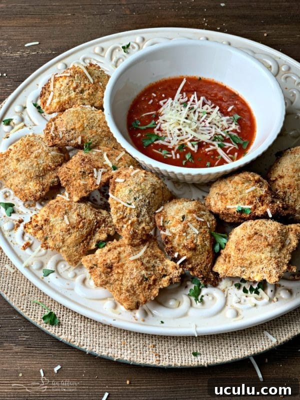 Toasted/Fried Ravioli in an air fryer