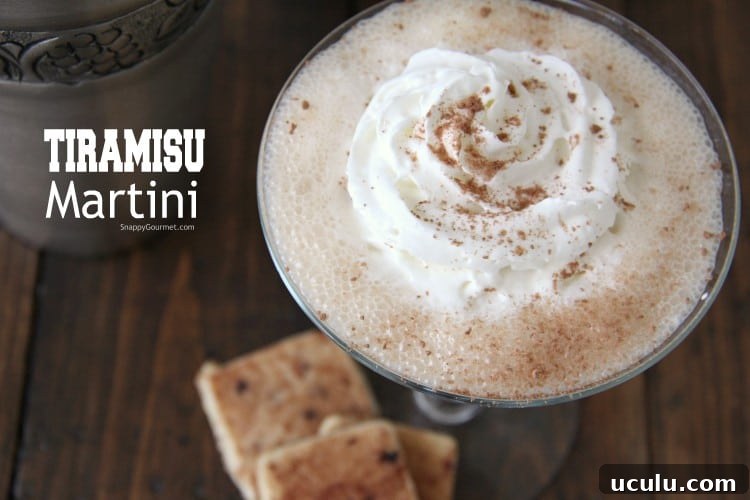 Tiramisu Martini in glass