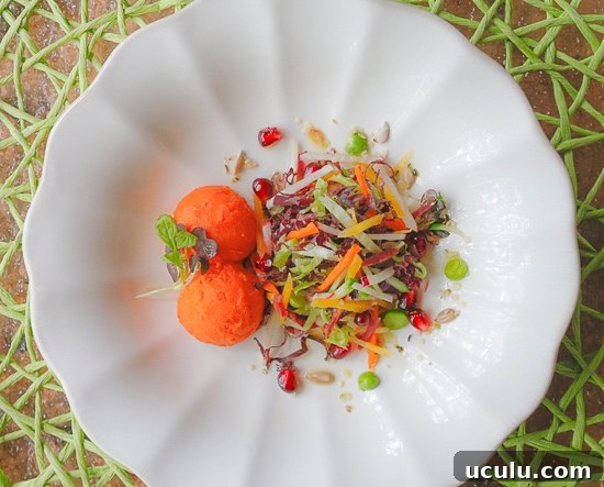 Super Crunch Salad with Carrot Sorbet 