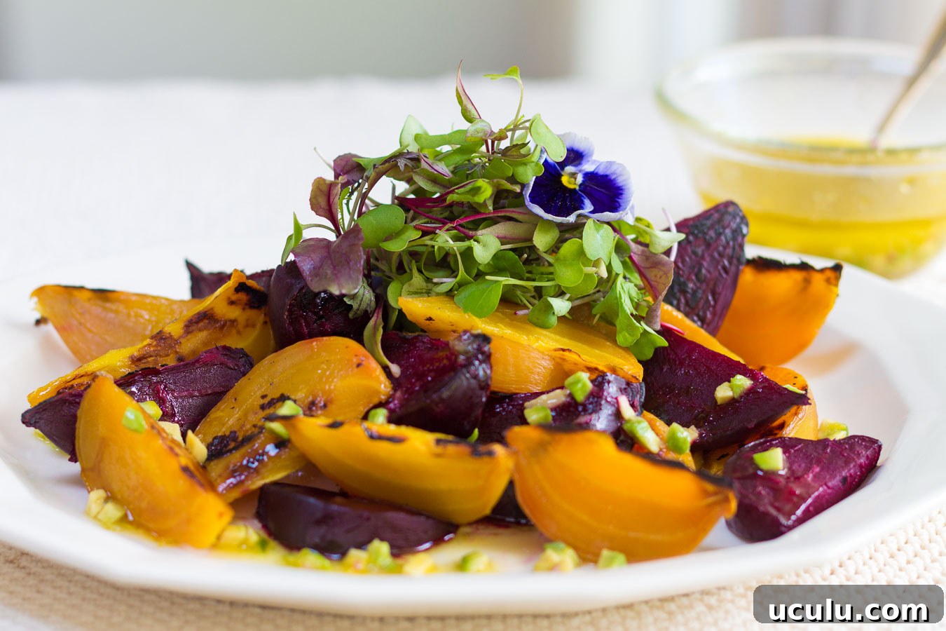 Wood Fired Beet Salad with Avocado-Citrus Vinaigrette