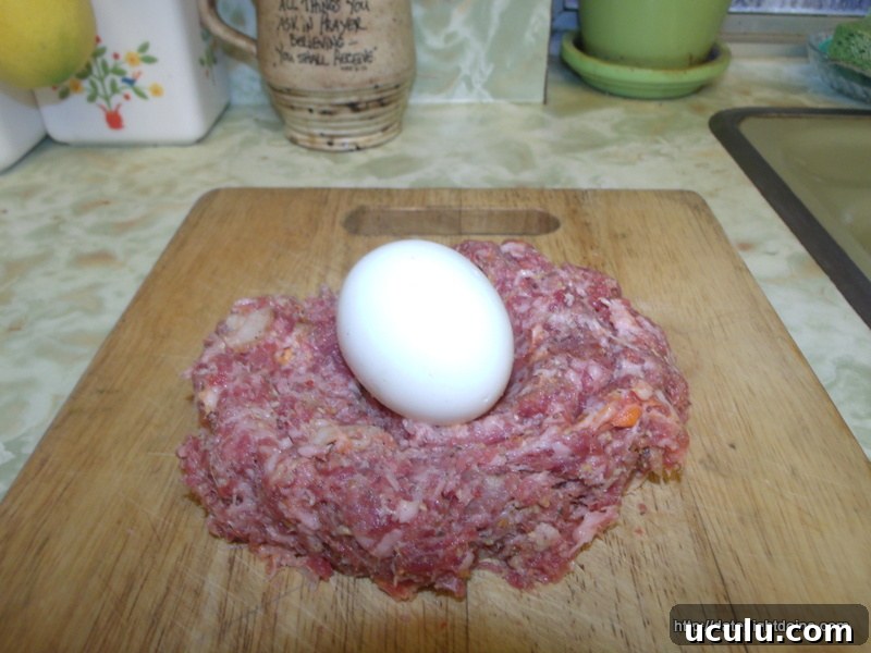 Wrap Sausage Patty around your Egg