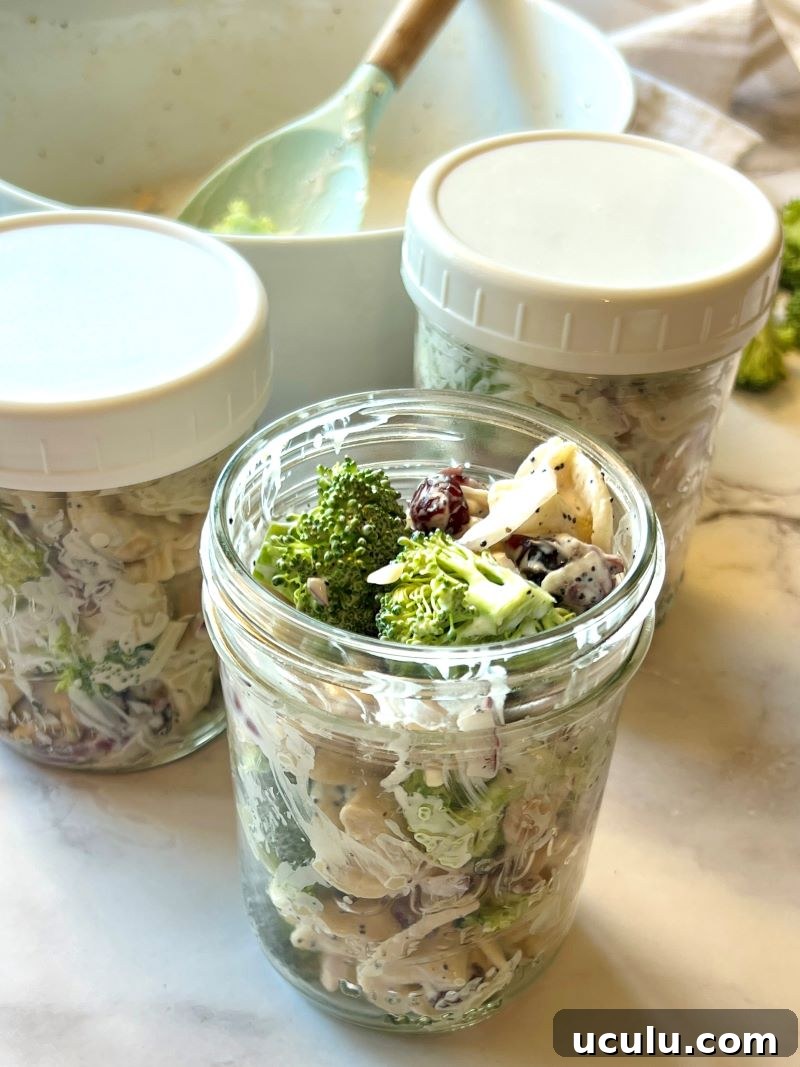 Tortellini pasta salad with broccoli and cranberries