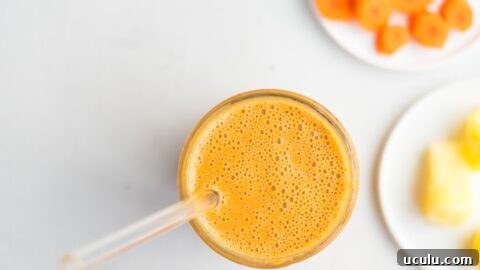 Healthy Vegan Carrot Cake Smoothie - Running on Real Food