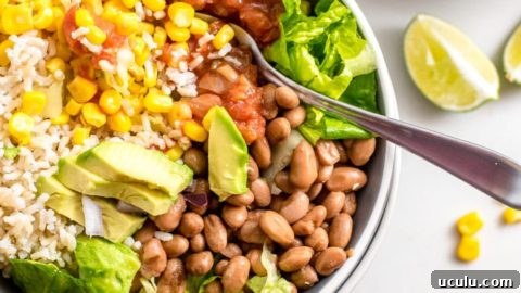 Easy Vegan Brown Rice Burrito Bowl