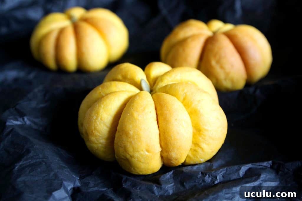 These fluffy pumpkin buns are the perfect base for vegan BLT sandwiches! If you love shiitake mushrooms, these are a must make! #vegan #sandwiches #shiitake #mushrooms #blt #pumpkin #bread #buns #halloween #fall #thanksgiving