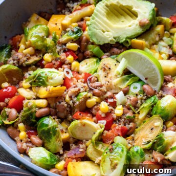 image Easy Quinoa and Pinto Bean Skillet Meal