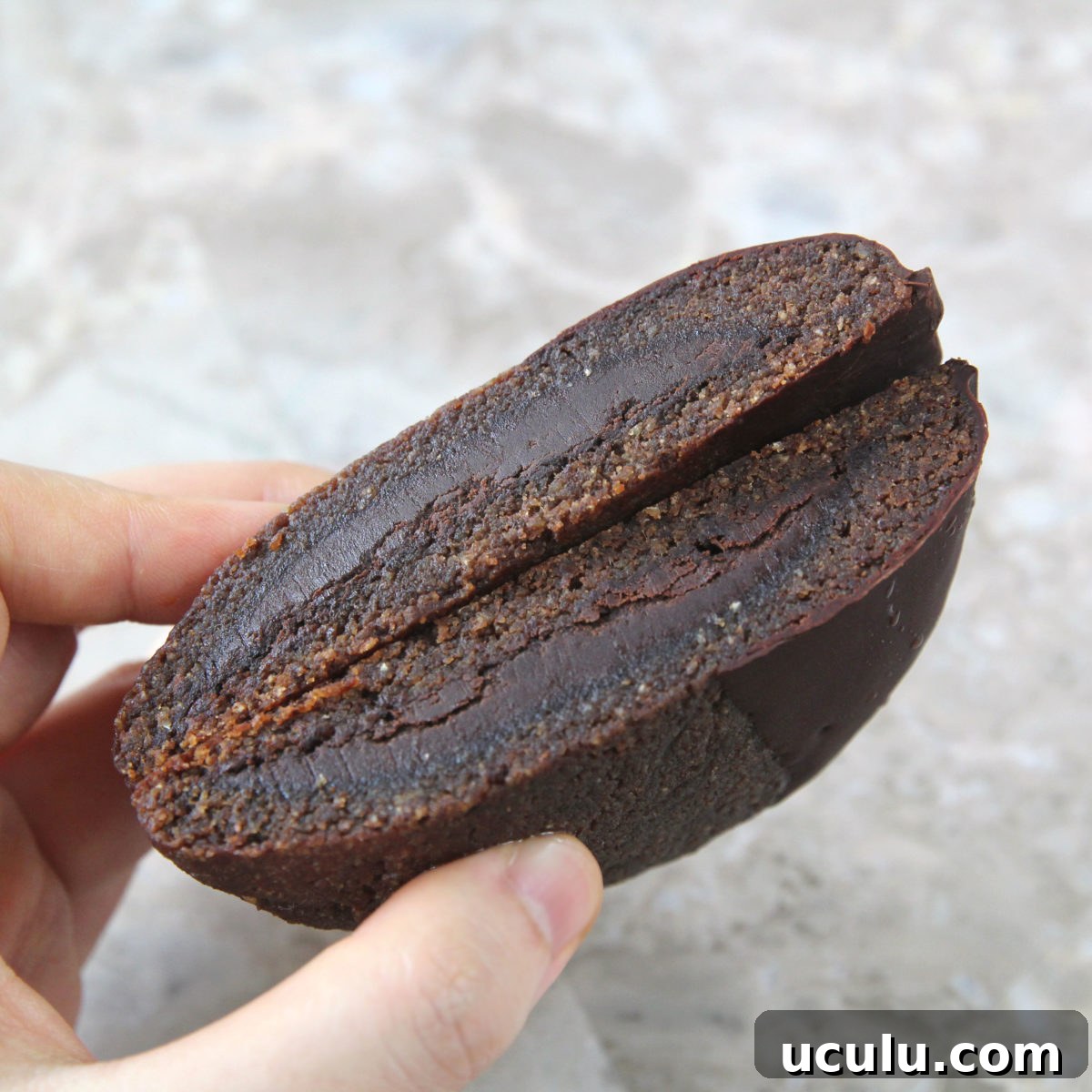 half Vegan Double Chocolate Cookies made with Avocado