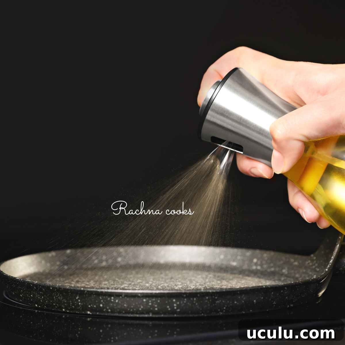 oil spray spraying oil in a can