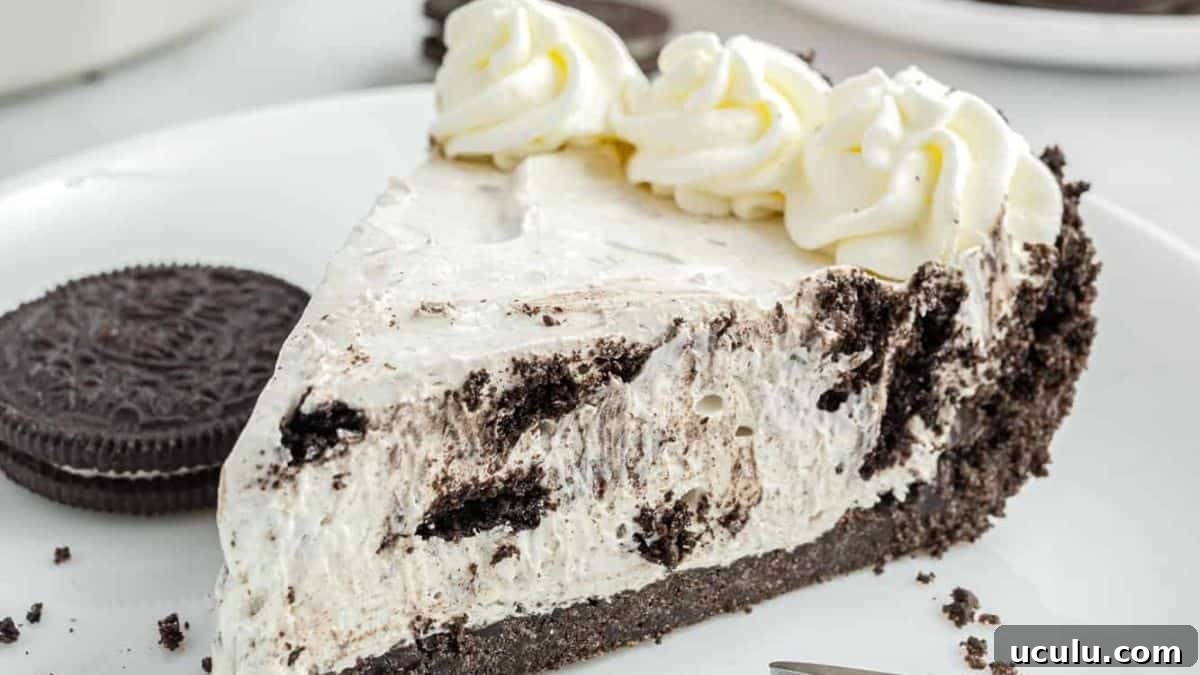 No Bake Oreo Pie