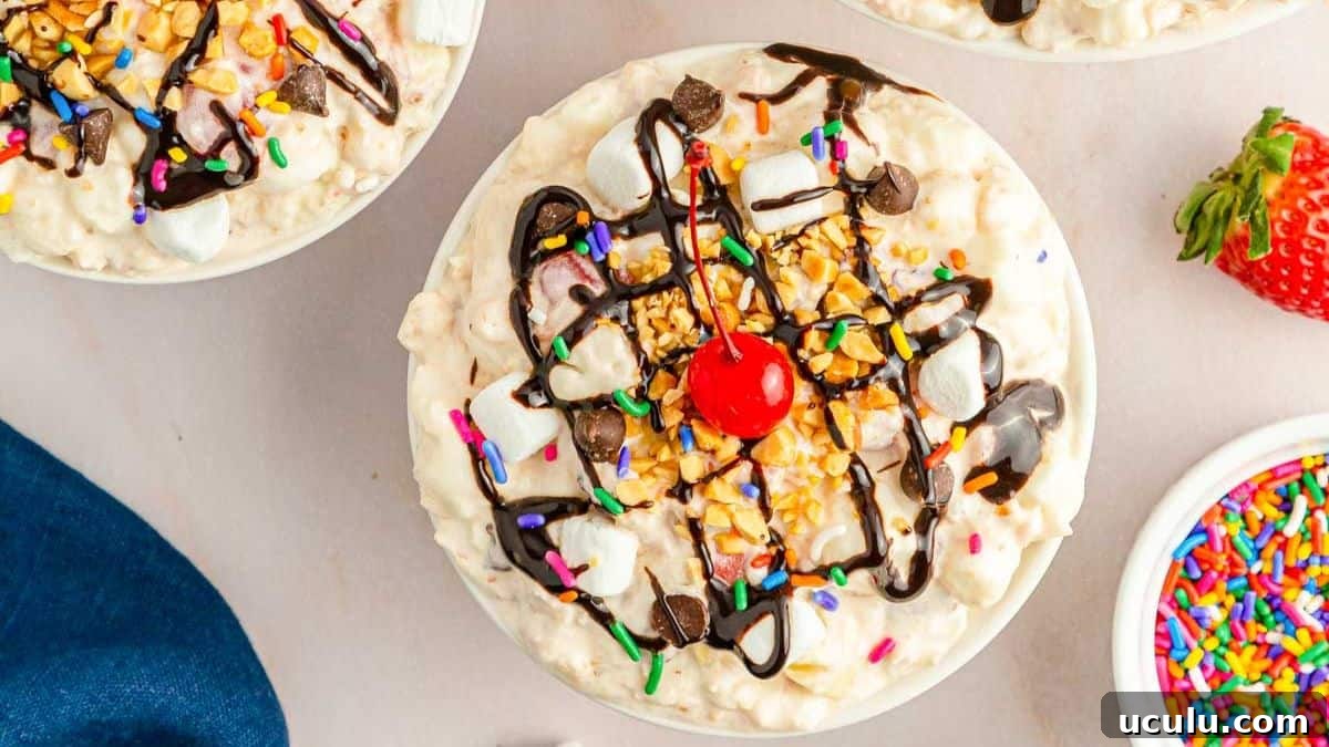 Banana Split Fluff Salad