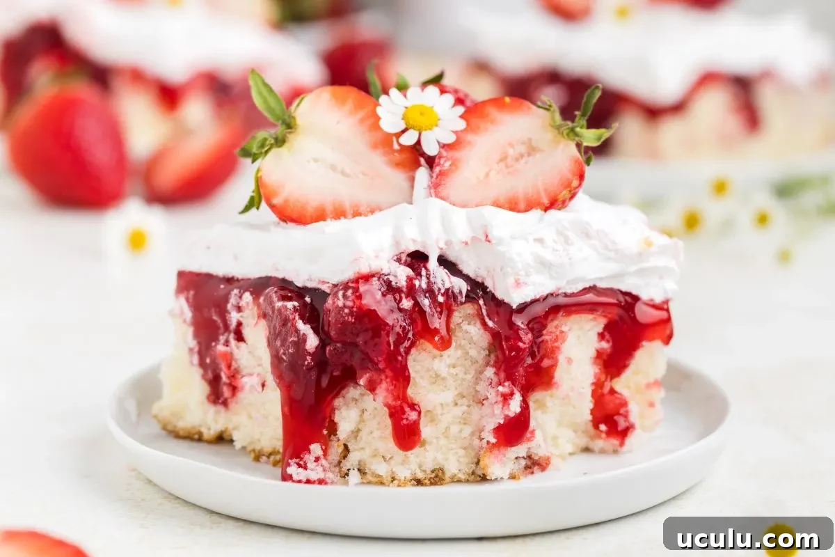 Strawberry Shortcake Poke Cake