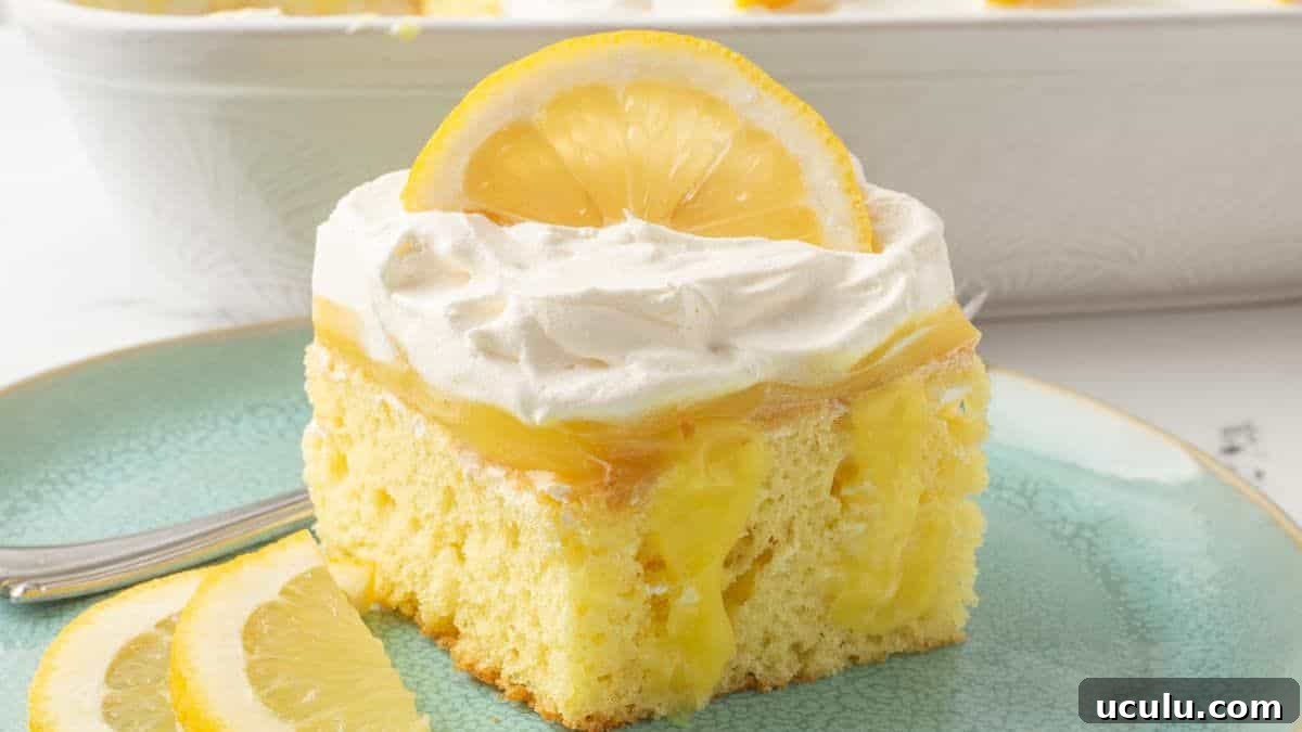 Lemon Poke Cake Recipe (With Jello Pudding)