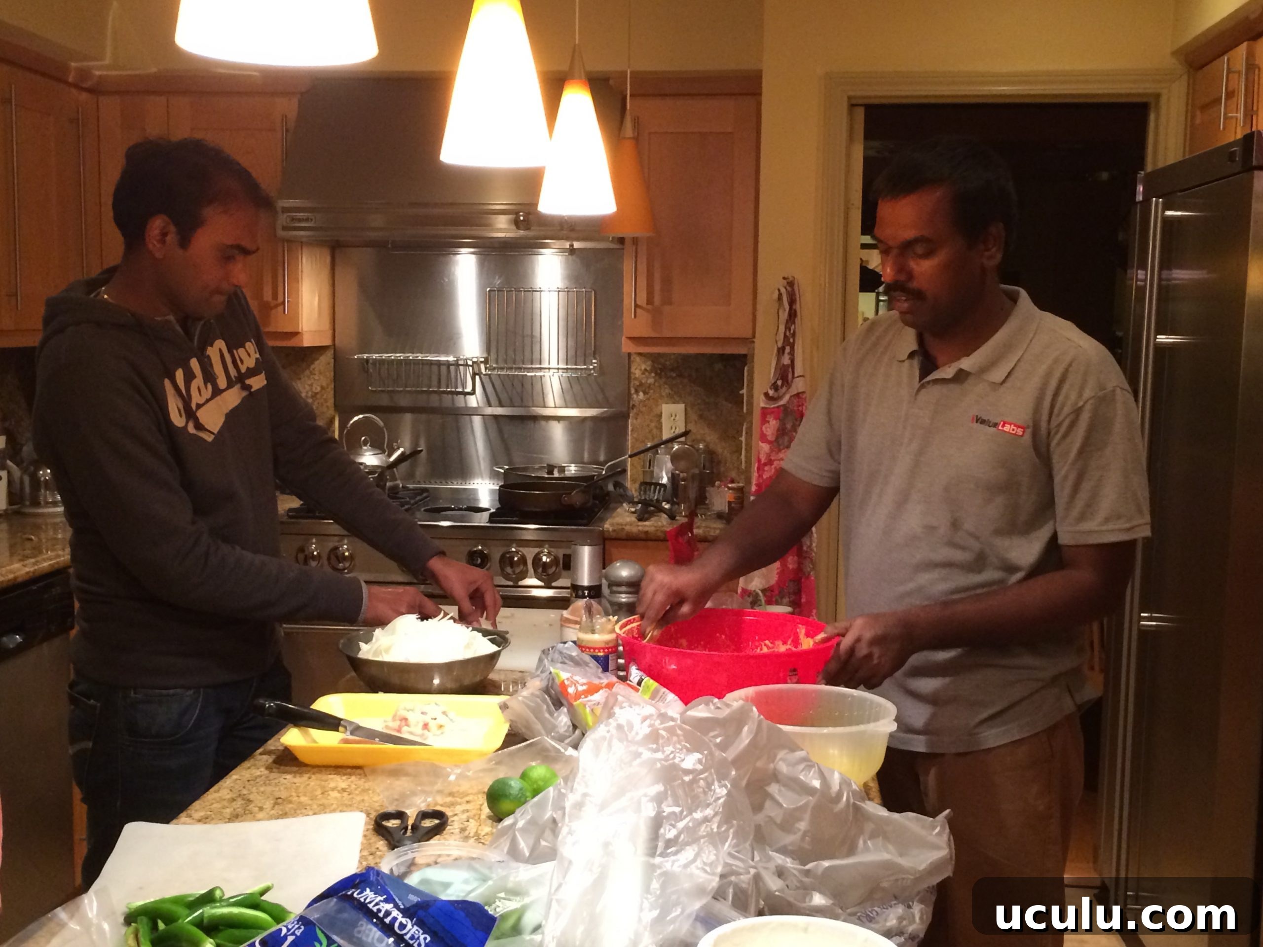Making an Indian DIY meal dinner.