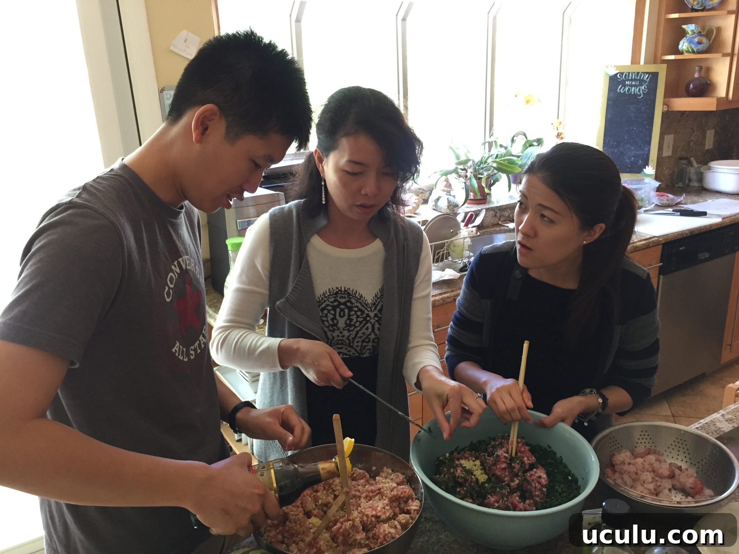 Making dumplings