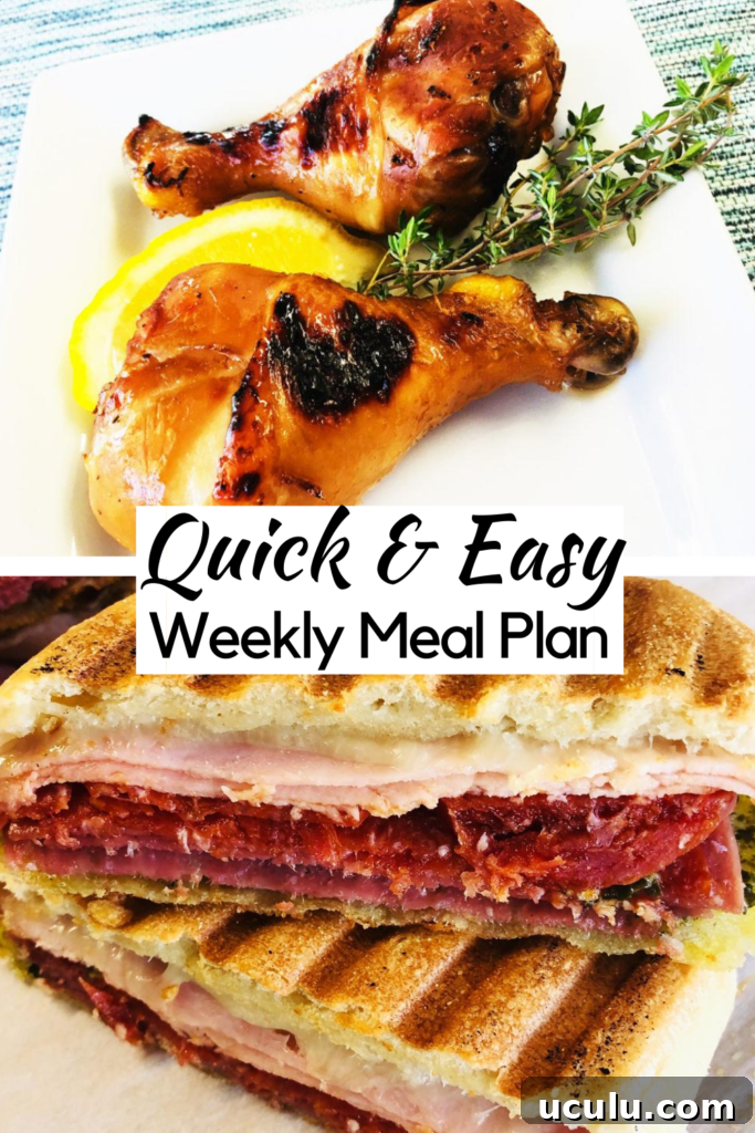 Quick and Easy Weekly Meal Plan