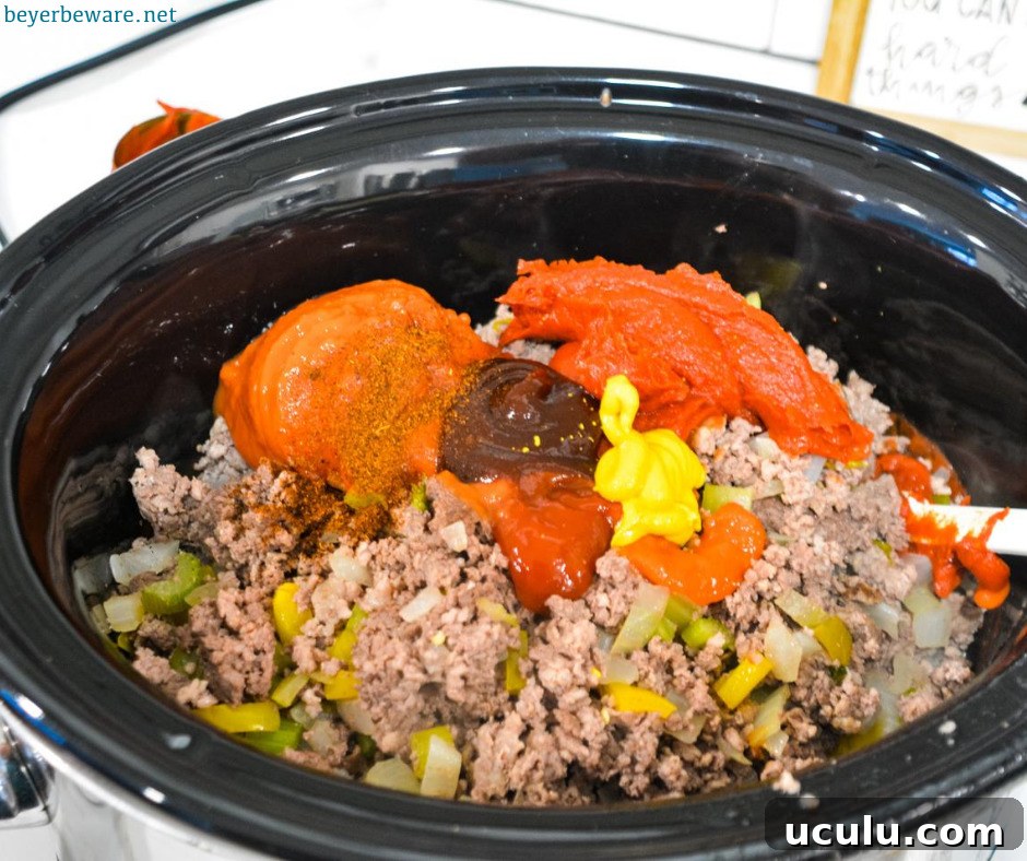 Crock pot sloppy joes for a crowd is a large batch of sloppy joes recipe when you are looking for a recipe to feed a bunch of hungry people.
