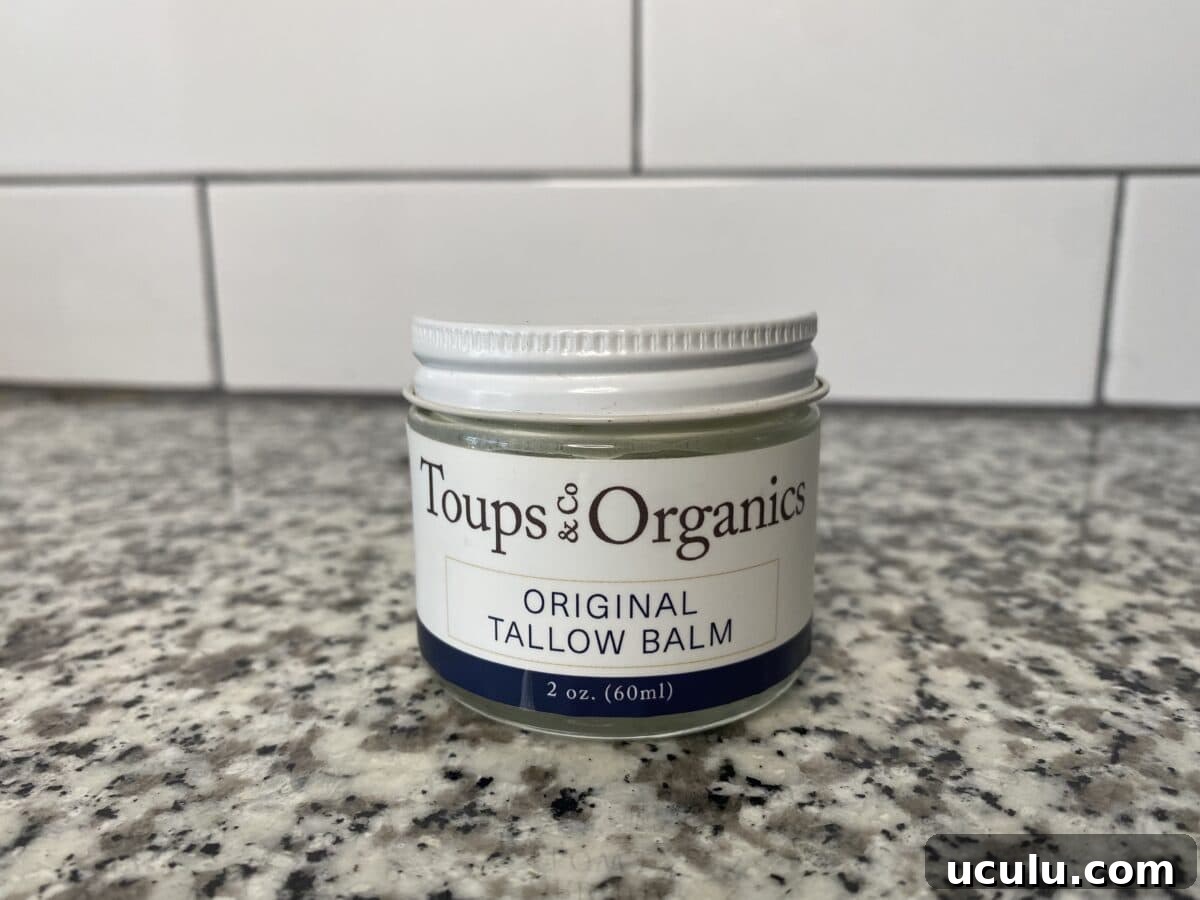 an image of tallow balm jar of Toups and Co.